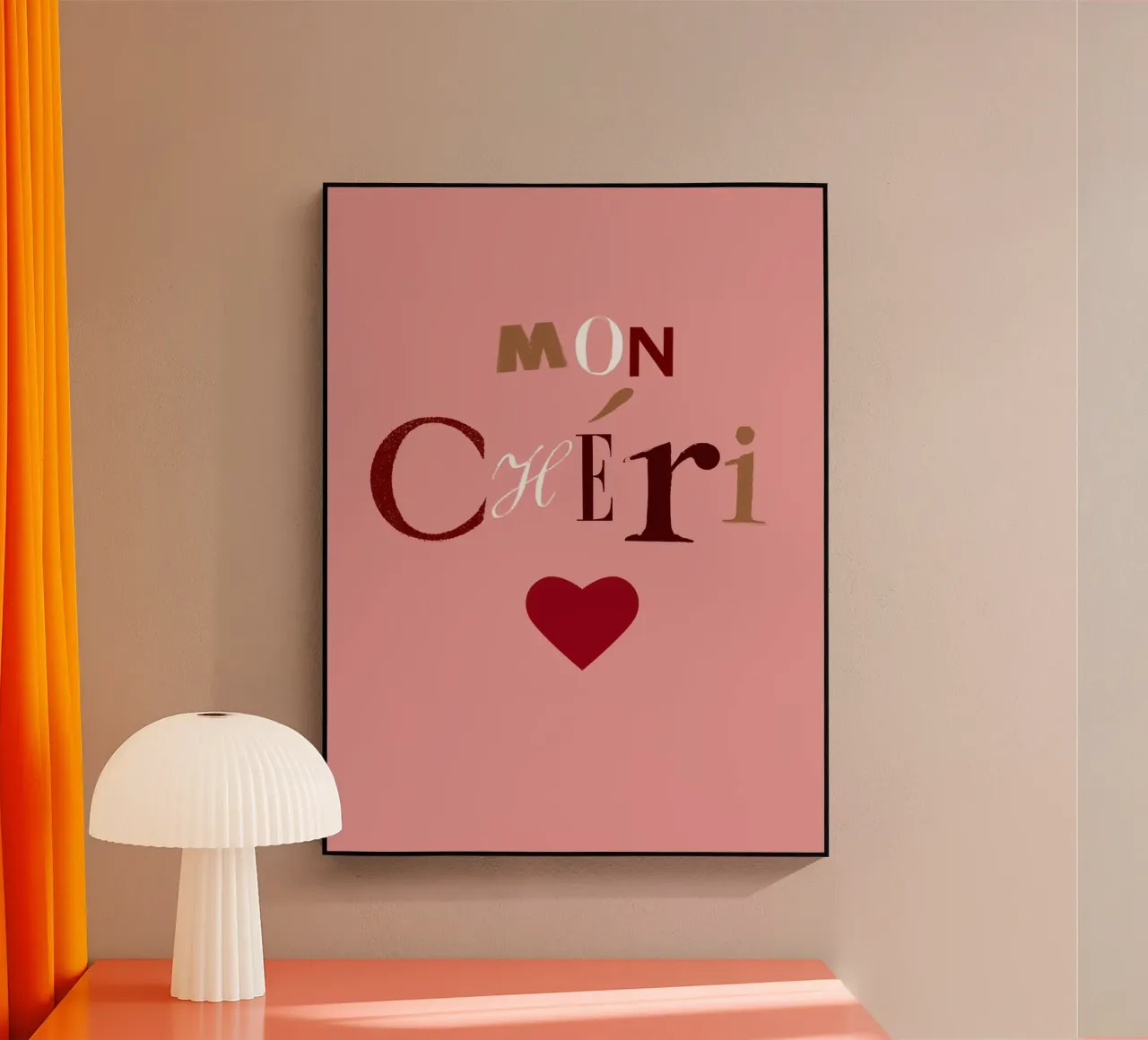 Mon Chéri! plexiglass da Catherine Aguilar