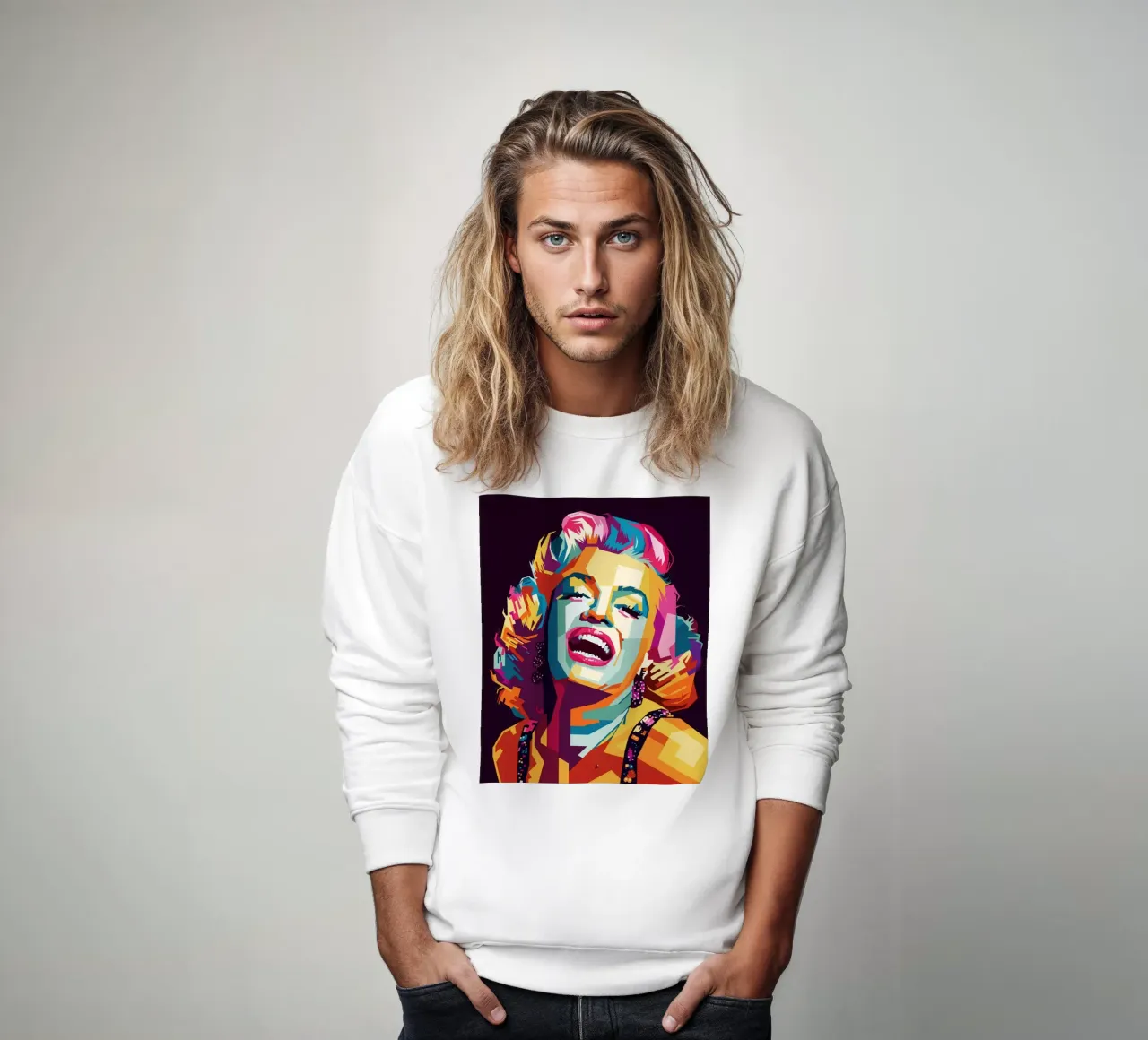 M M Style WPAP Sweatshirt von SW Artwork