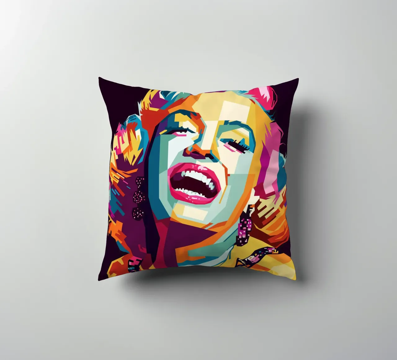 M M Style WPAP decorative cushion by SW Artwork