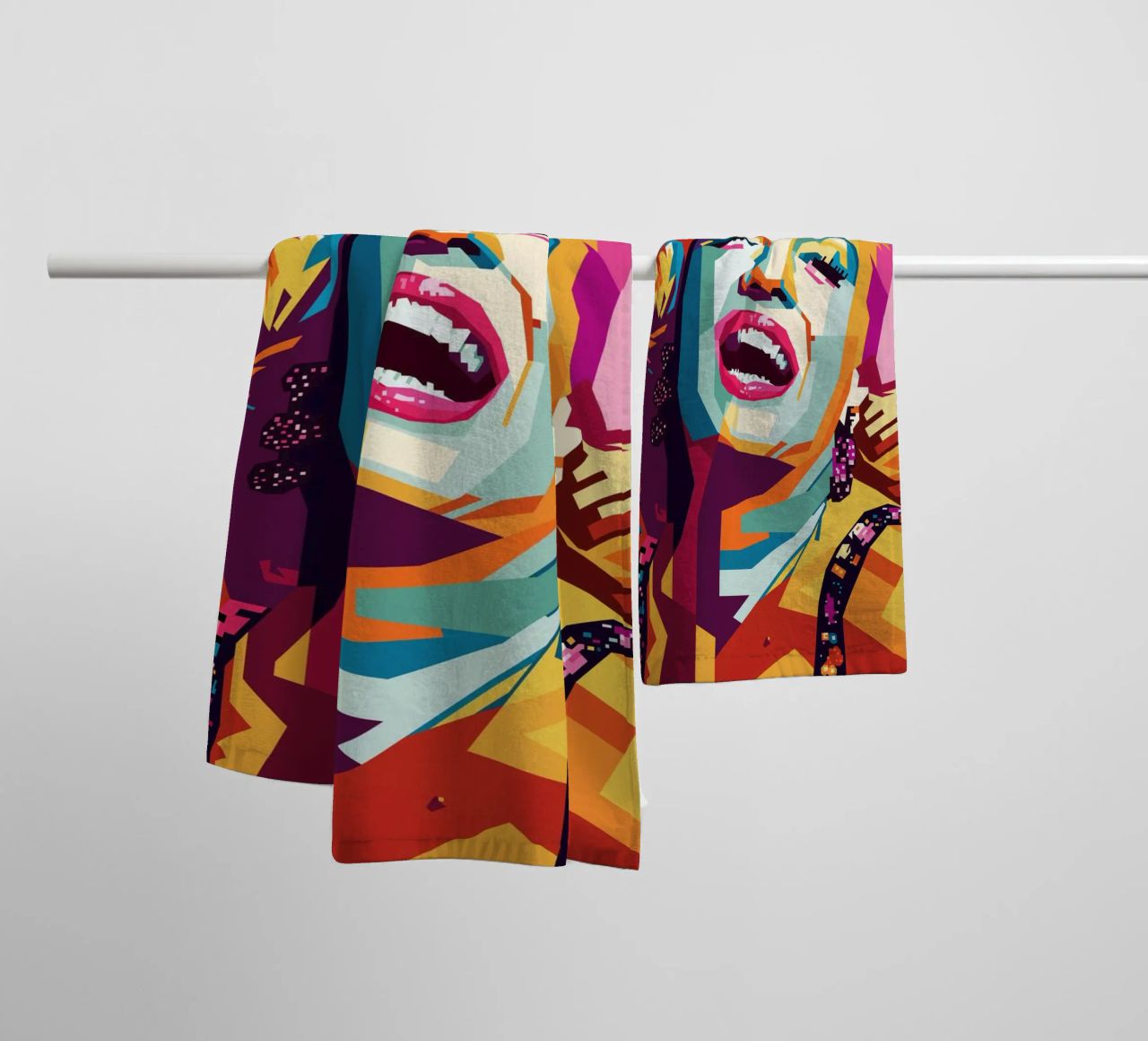M M Style WPAP Handtuch von SW Artwork