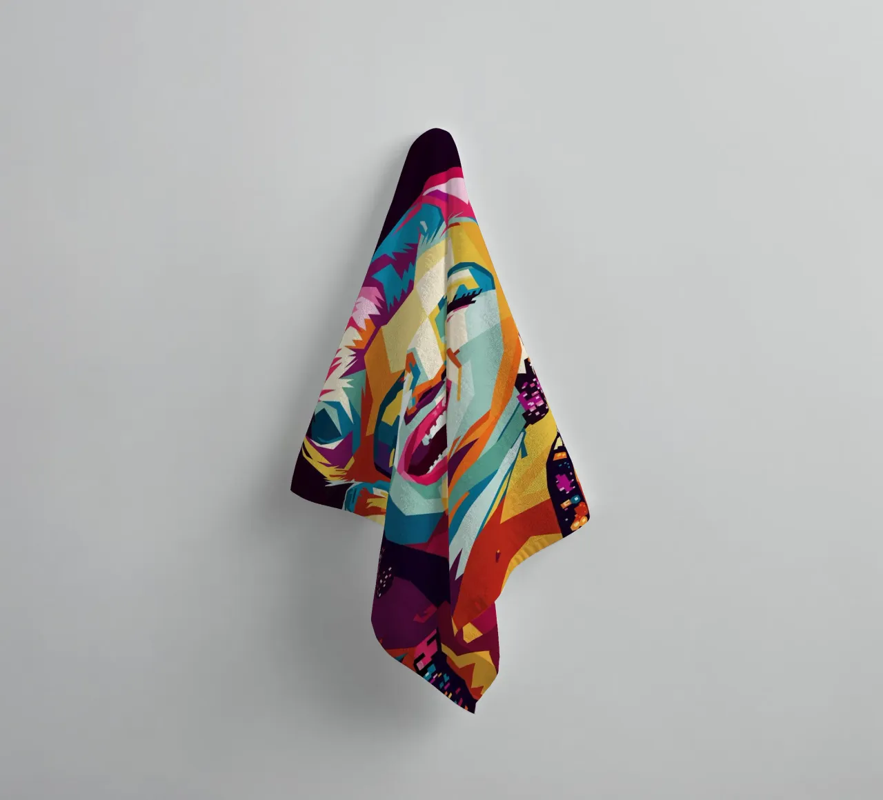 M M Style WPAP towel by SW Artwork