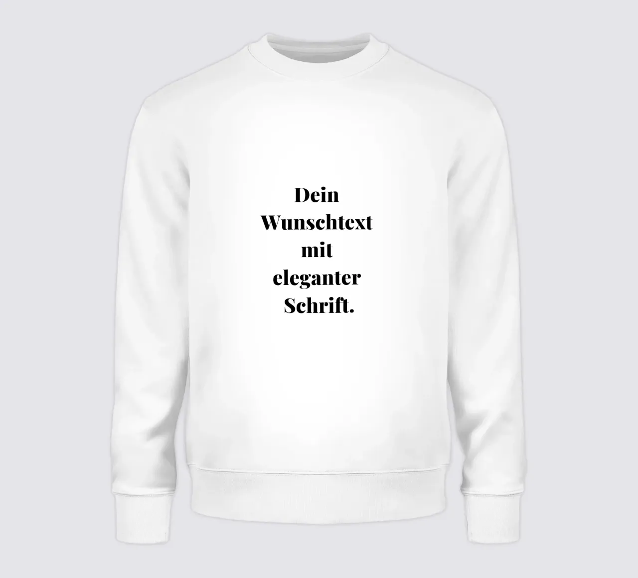 Il testo desiderato in un font elegante, personalizzabile felpa da RB-Quotes