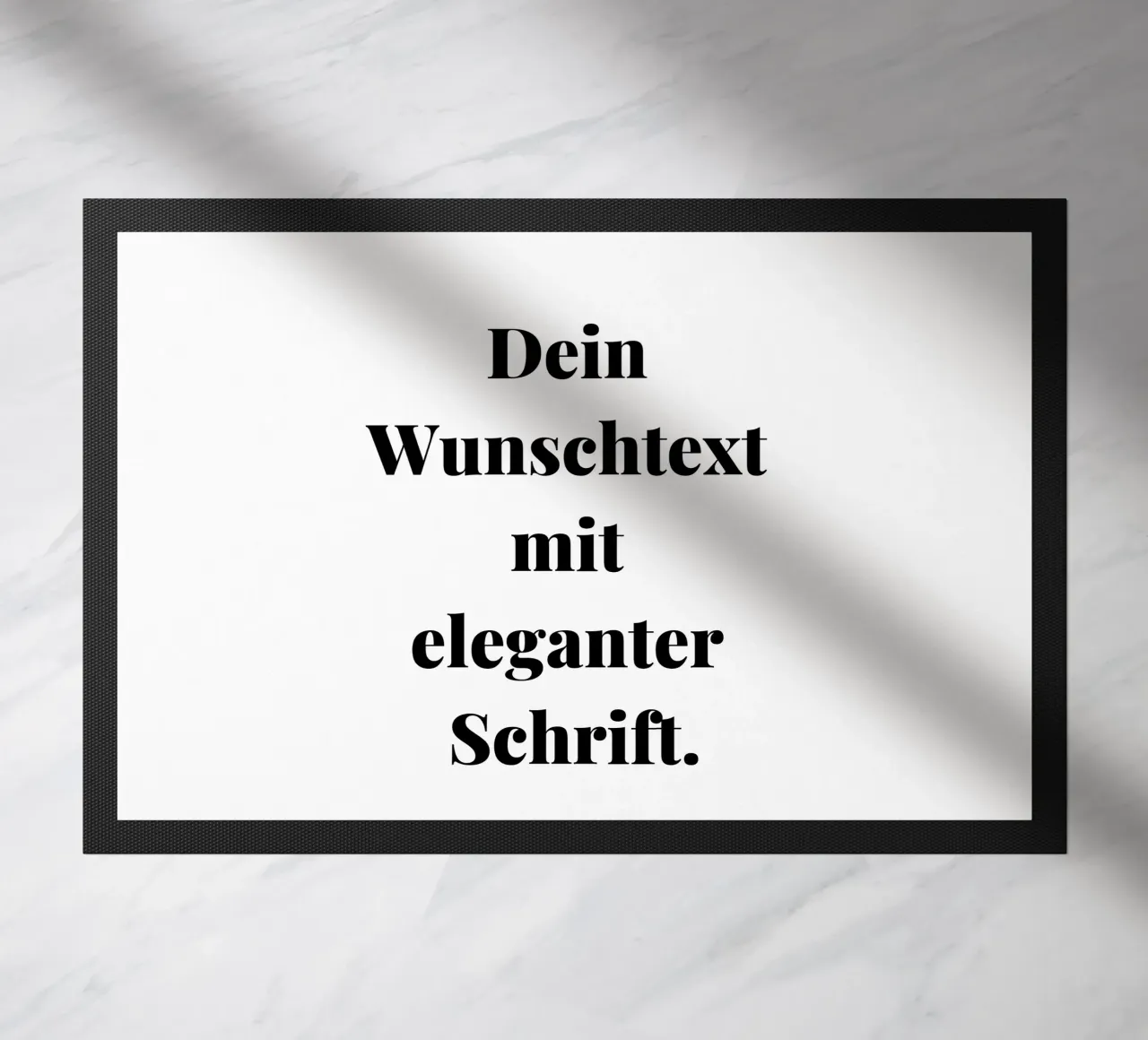 Your desired text in an elegant font, personalisable doormat by RB-Quotes
