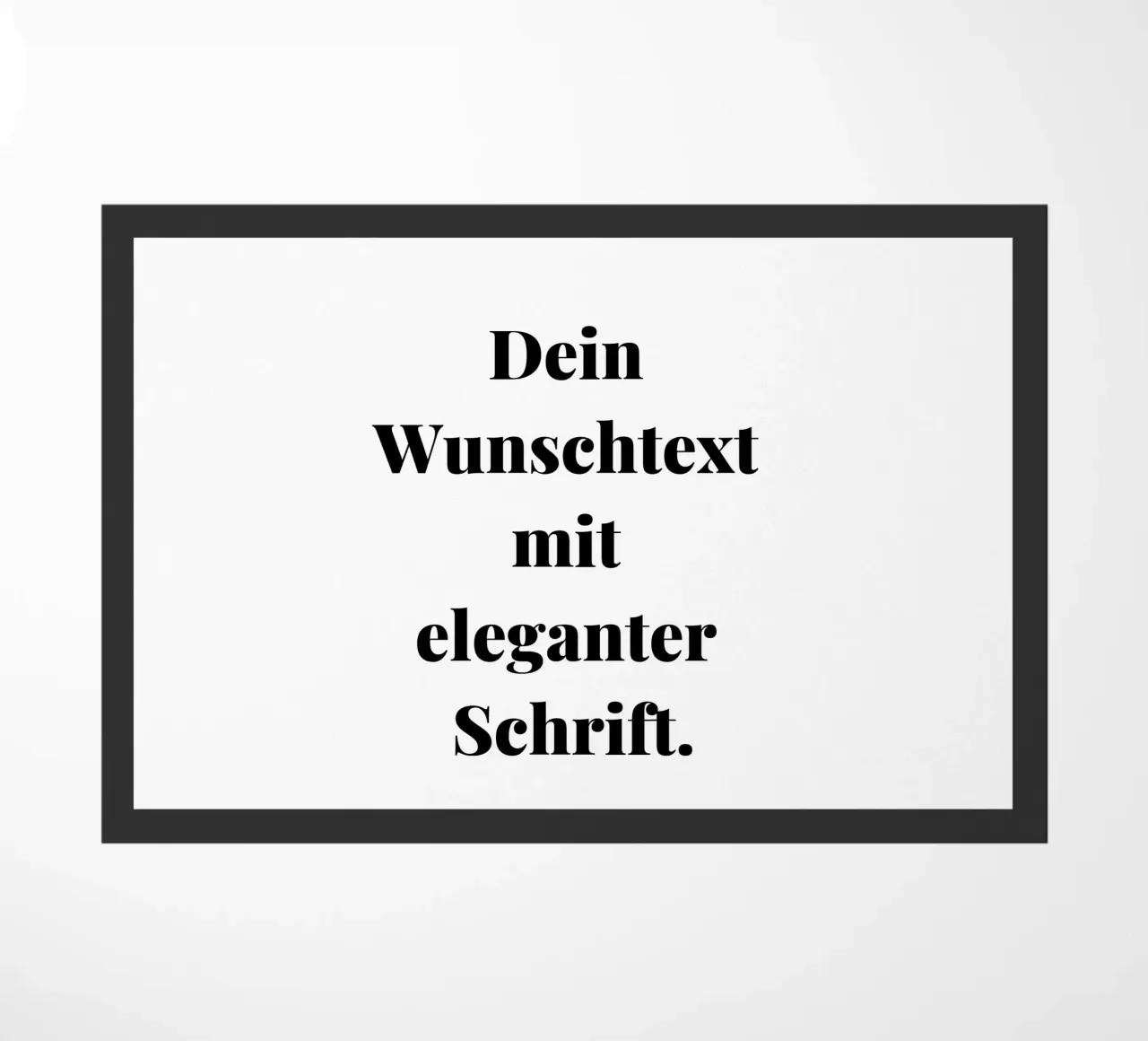 Your desired text in an elegant font, personalisable doormat by RB-Quotes