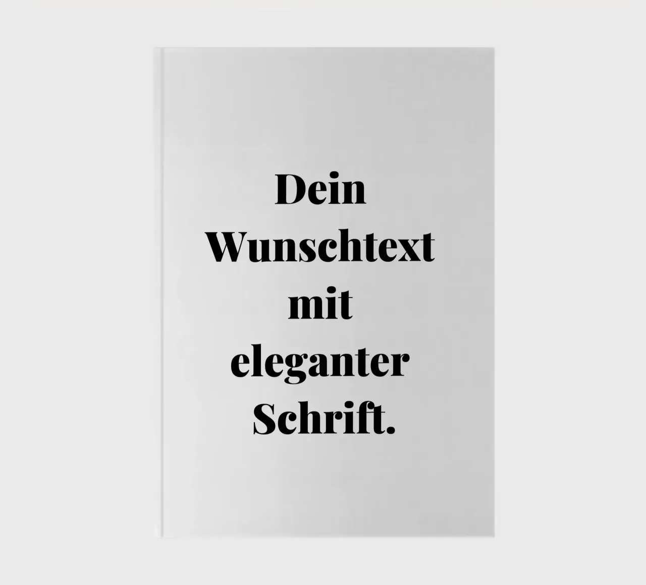 Your desired text in an elegant font, personalisable notebook by RB-Quotes