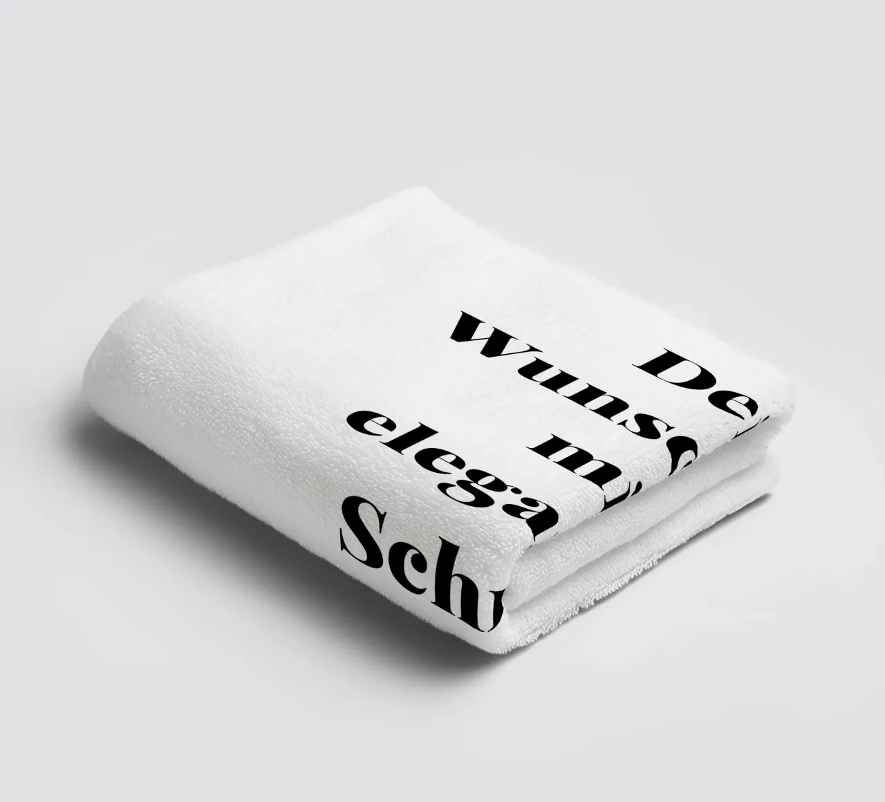 Your desired text in an elegant font, personalisable towel by RB-Quotes