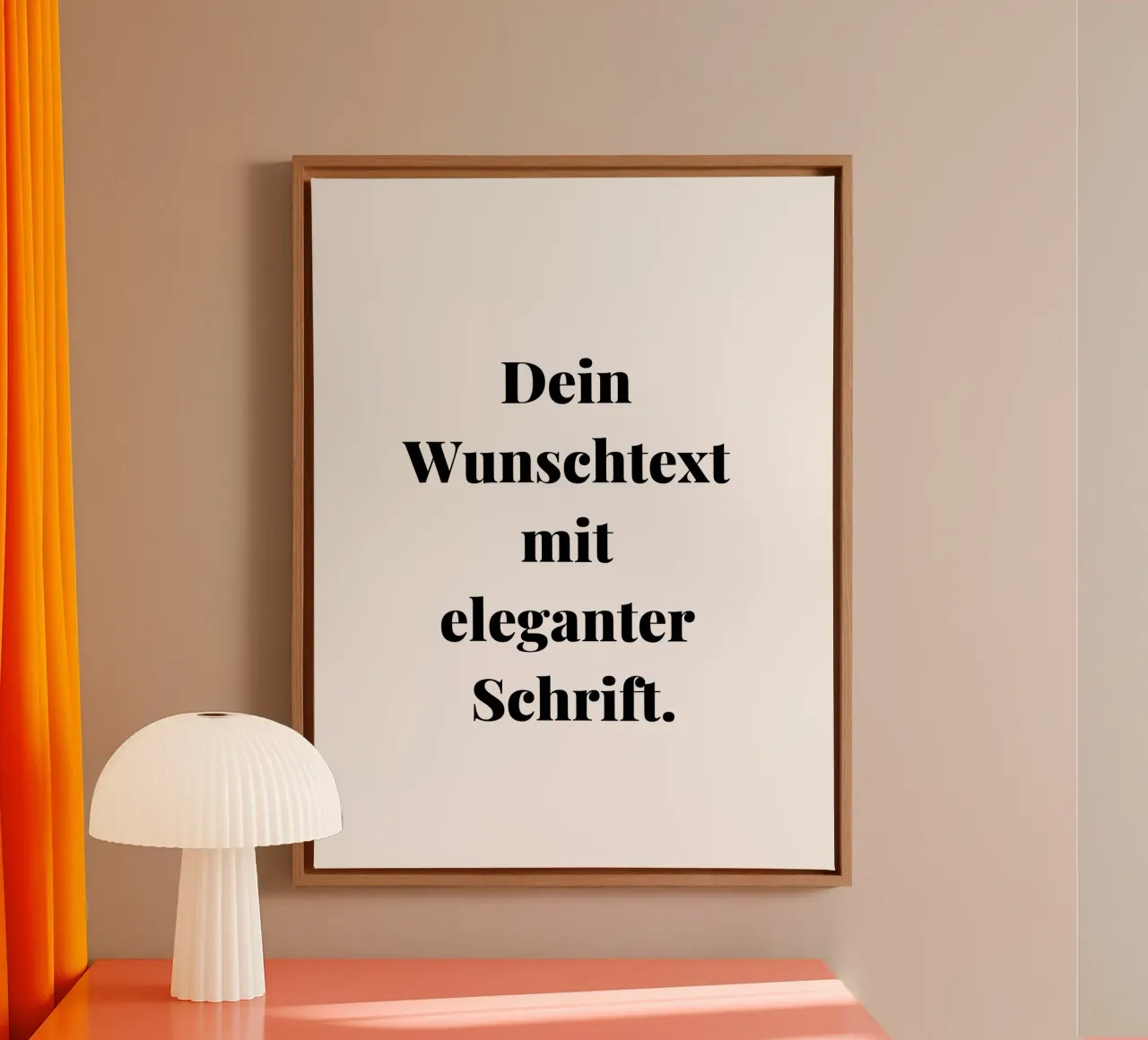 Your desired text in an elegant font, personalisable canvas by RB-Quotes