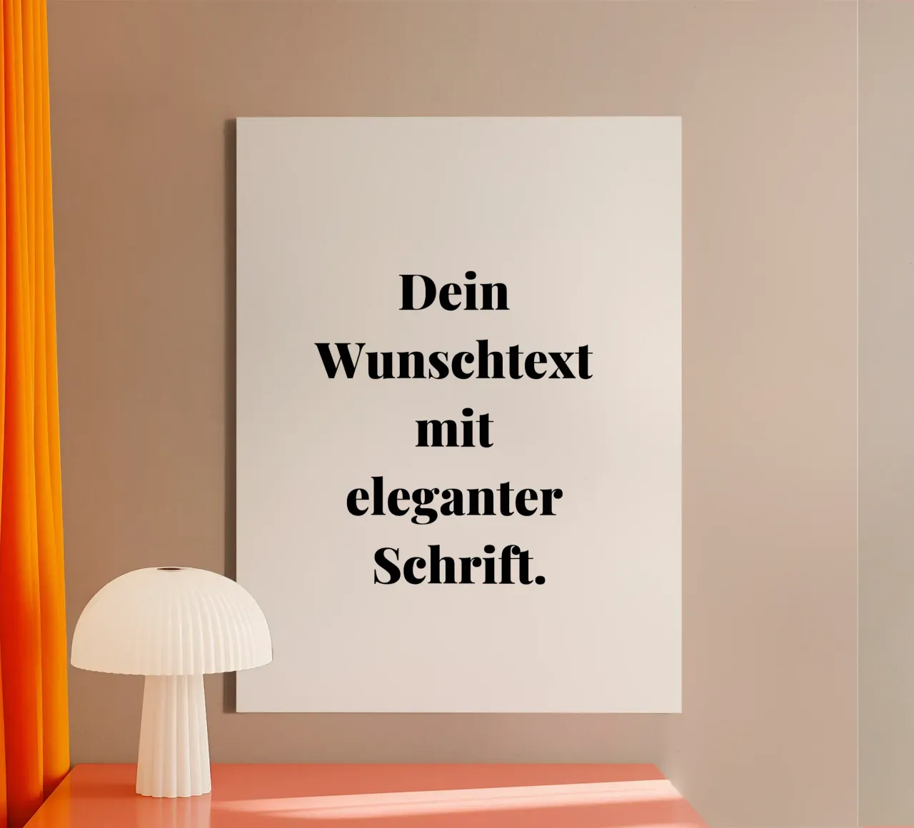 Your desired text in an elegant font, personalisable canvas by RB-Quotes