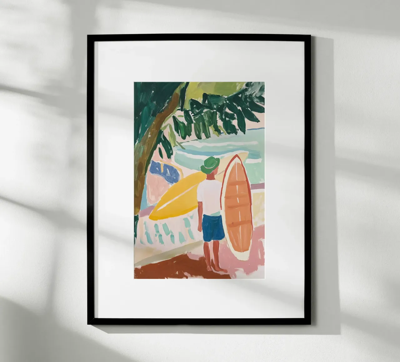 The Surfer's Pause I poster da BALIKA HOMES ART