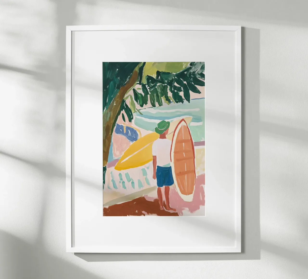 The Surfer's Pause I poster da BALIKA HOMES ART