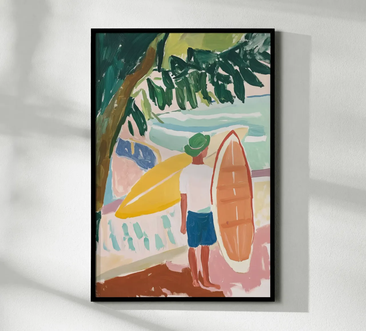The Surfer's Pause I poster da BALIKA HOMES ART