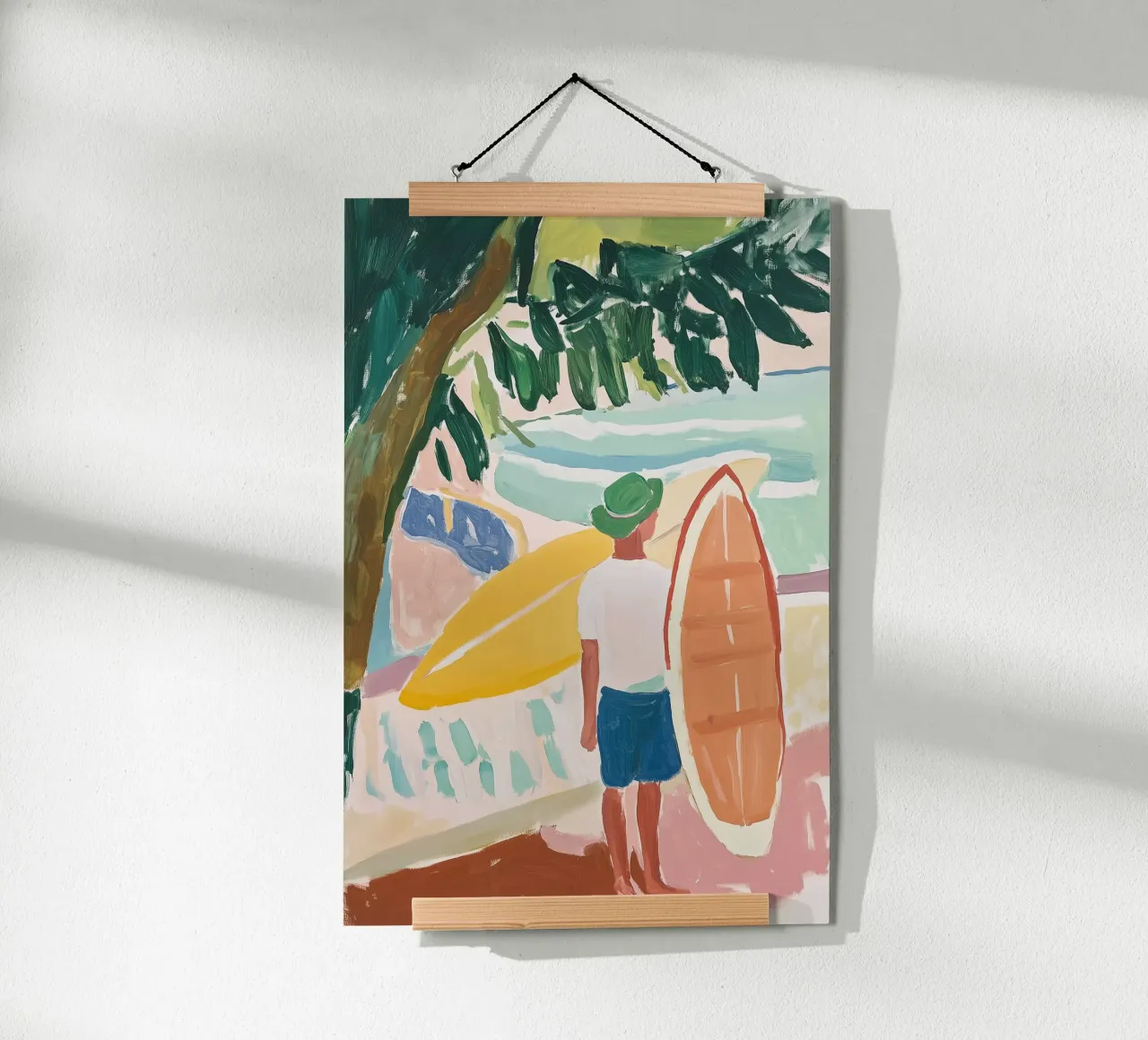 The Surfer's Pause I poster da BALIKA HOMES ART