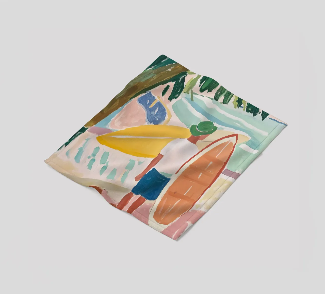 The Surfer's Pause I coperta in pile da BALIKA HOMES ART