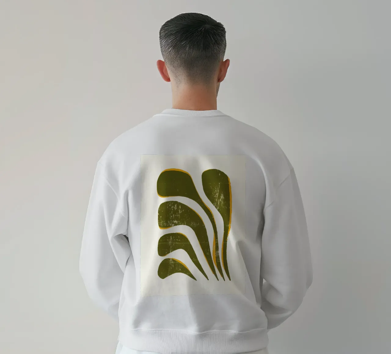 Olive Flow - Poster botanico moderno felpa da Kunst und Kontrast