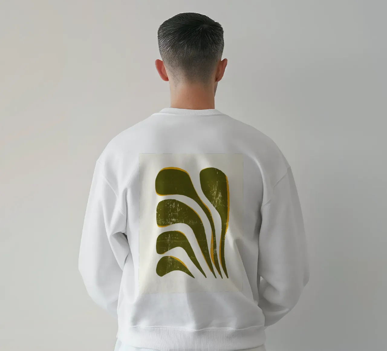 Olive Flow - Poster botanico moderno felpa da Kunst und Kontrast