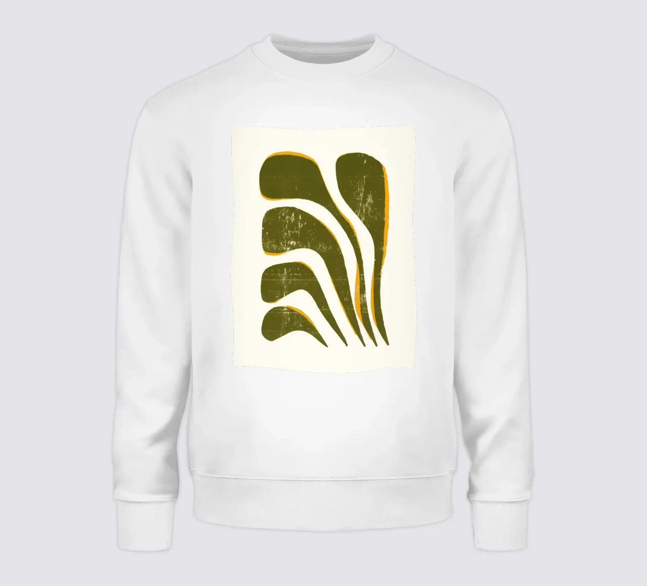 Olive Flow - Poster botanico moderno felpa da Kunst und Kontrast