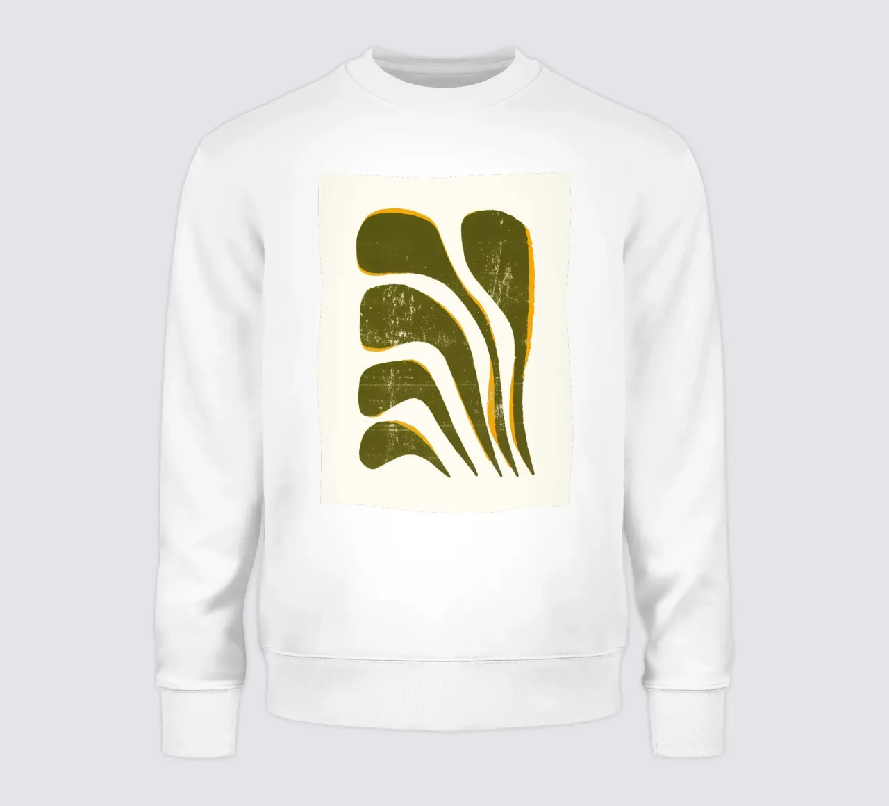 Olive Flow - Poster botanico moderno felpa da Kunst und Kontrast