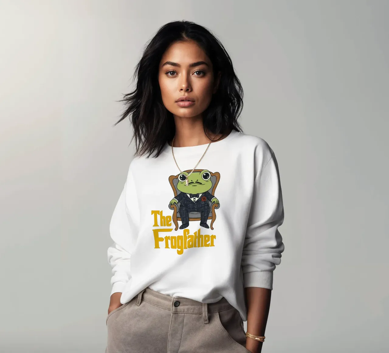De kikkervader sweatshirt van Loobs
