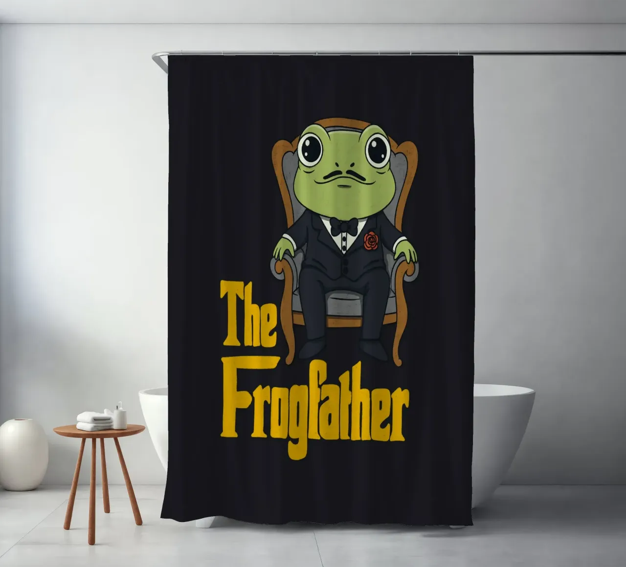 De kikkervader douchegordijn van Loobs