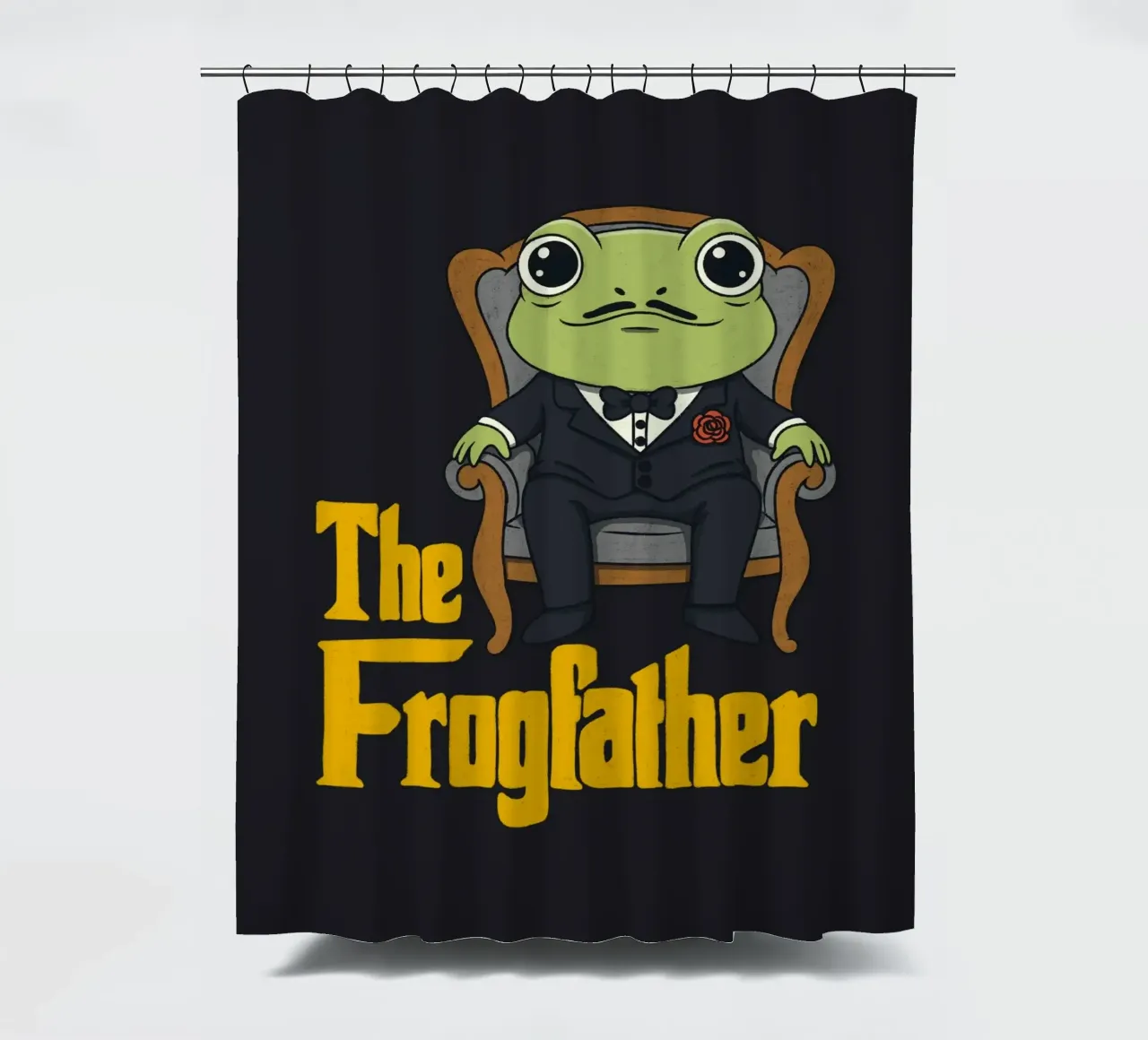 De kikkervader douchegordijn van Loobs