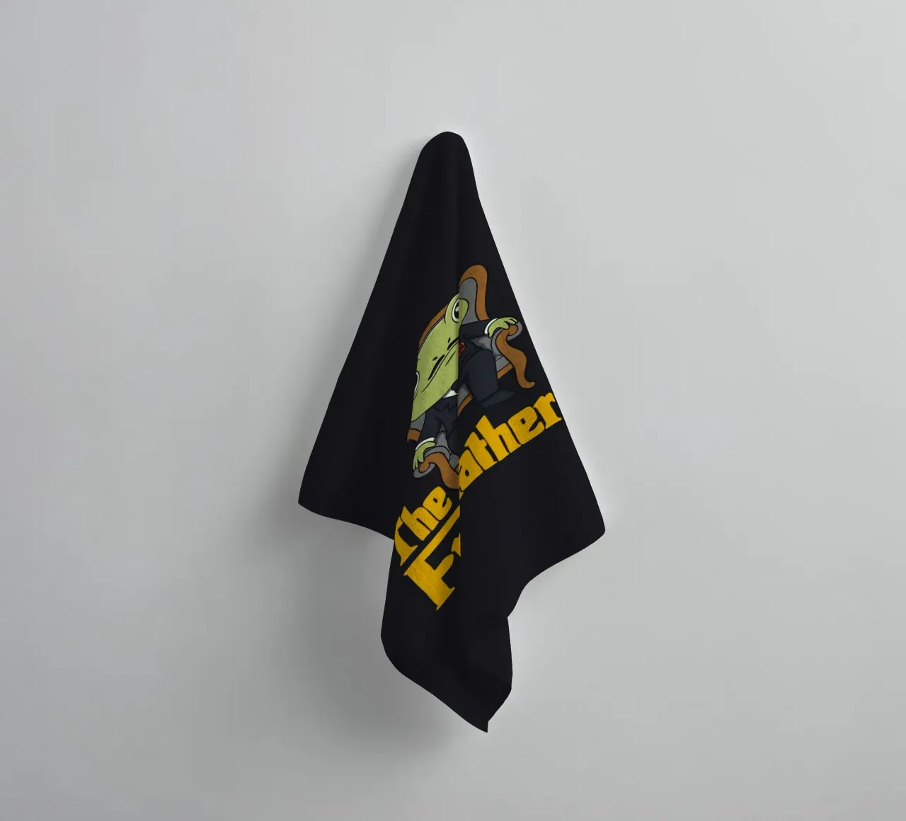 De kikkervader badhanddoek van Loobs