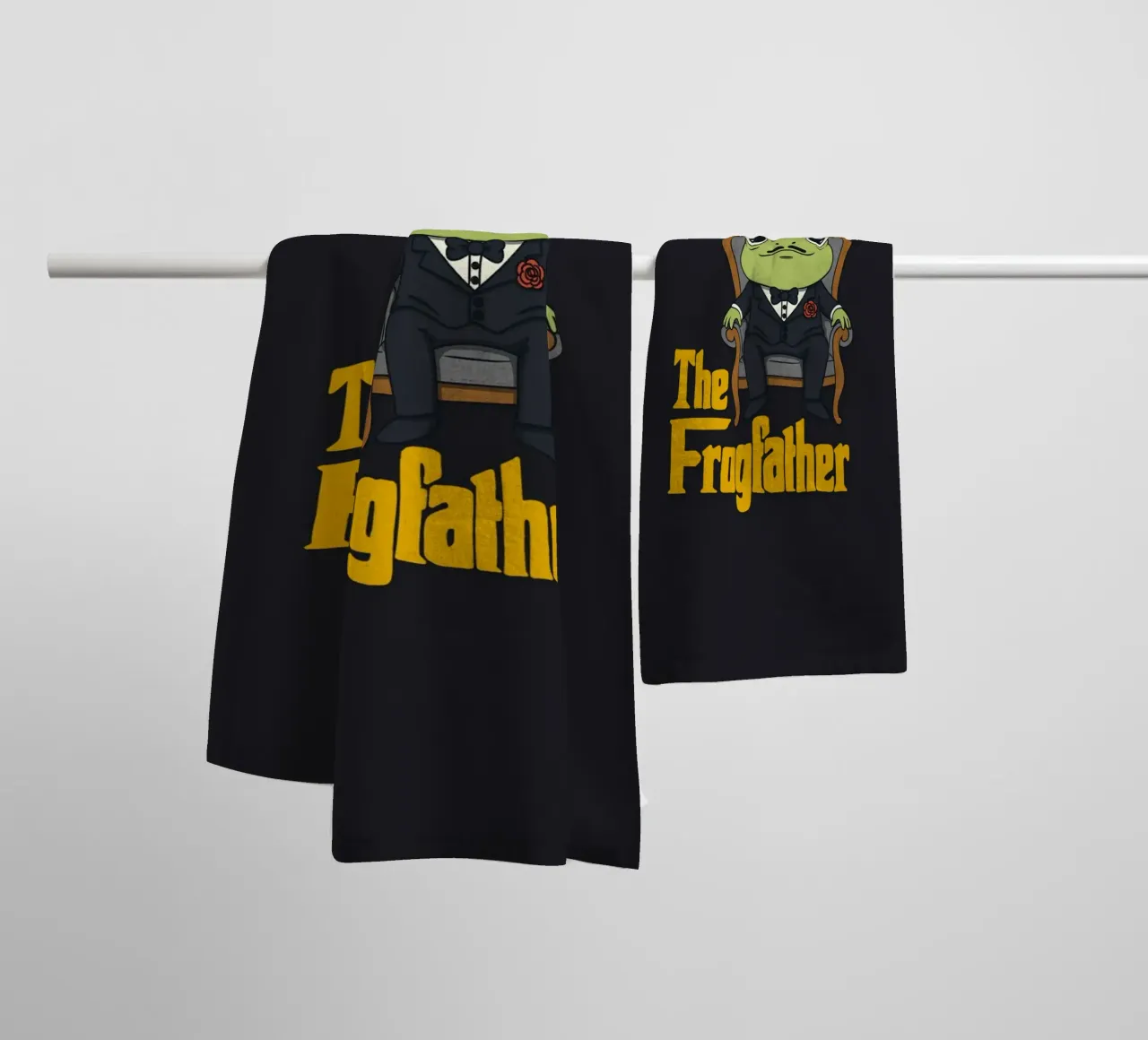 De kikkervader badhanddoek van Loobs