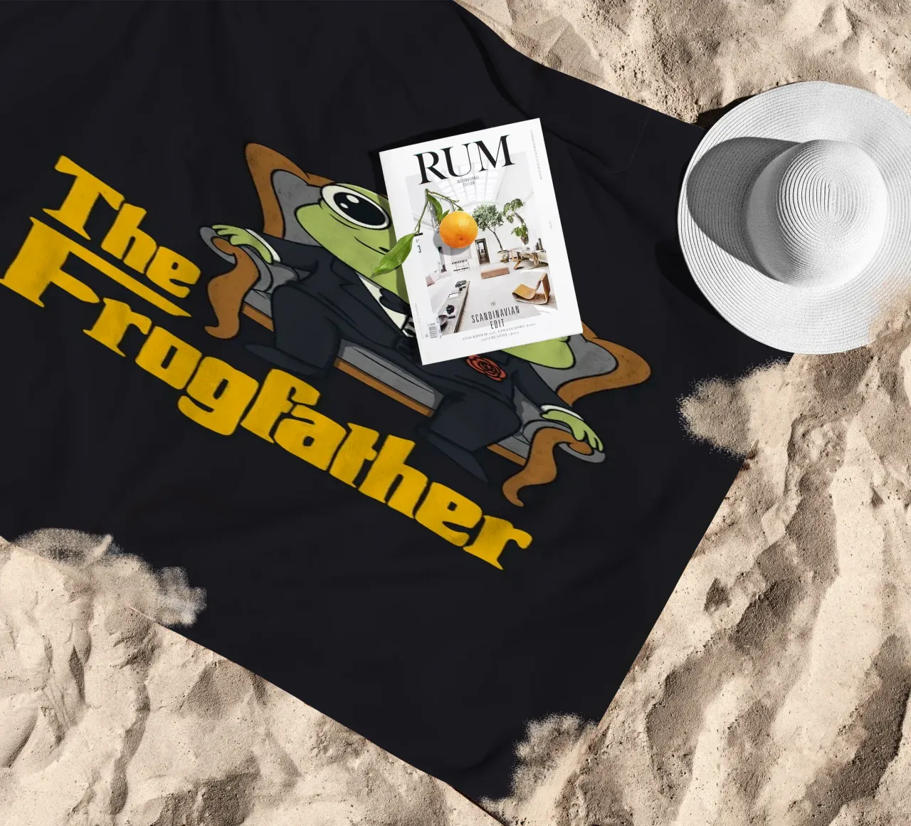 De kikkervader strandhanddoek van Loobs