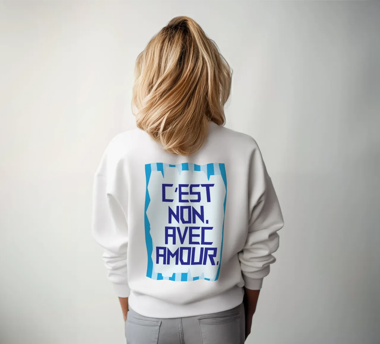 It's no with love sweatshirt by the gondils