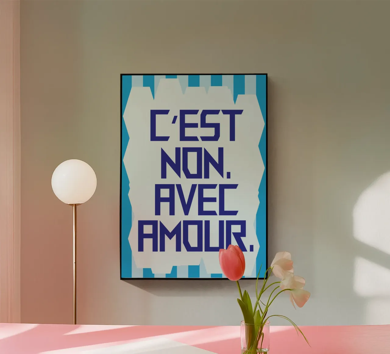 Es ist nein mit Liebe Acryl-Glas von the gondils