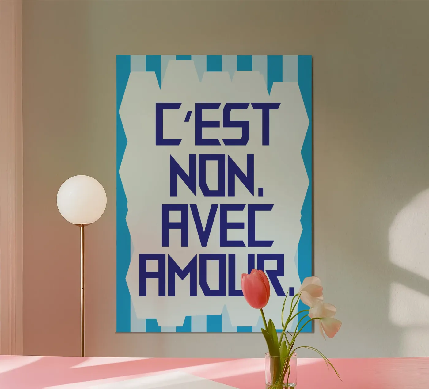 It's no with love poster van the gondils