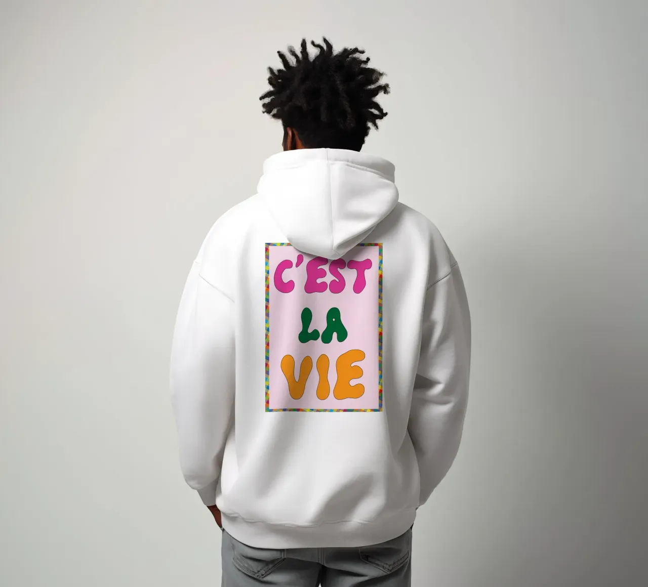 c'est la vie felpa con cappuccio da the gondils