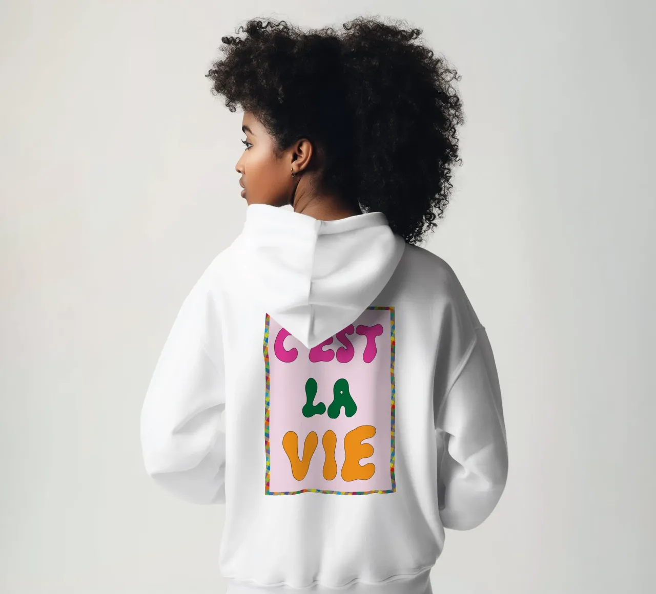 c'est la vie felpa con cappuccio da the gondils