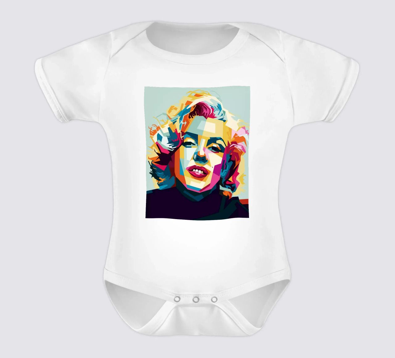 M Monroe Style WPAP body neonato maniche corte da SW Artwork