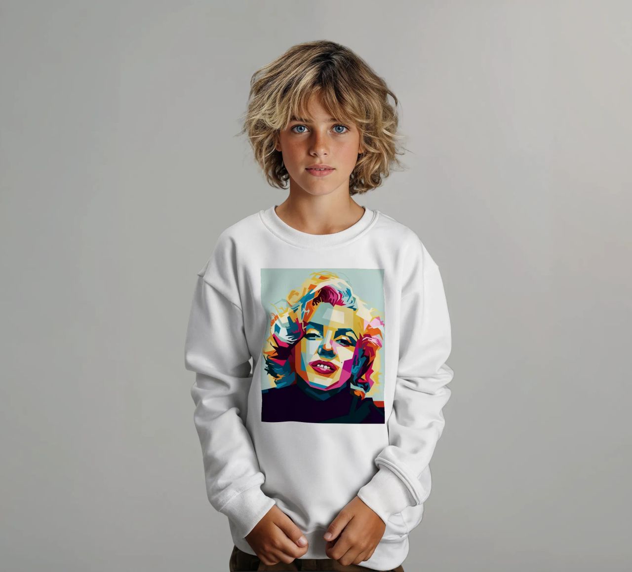 M Monroe Style WPAP felpa bambino da SW Artwork