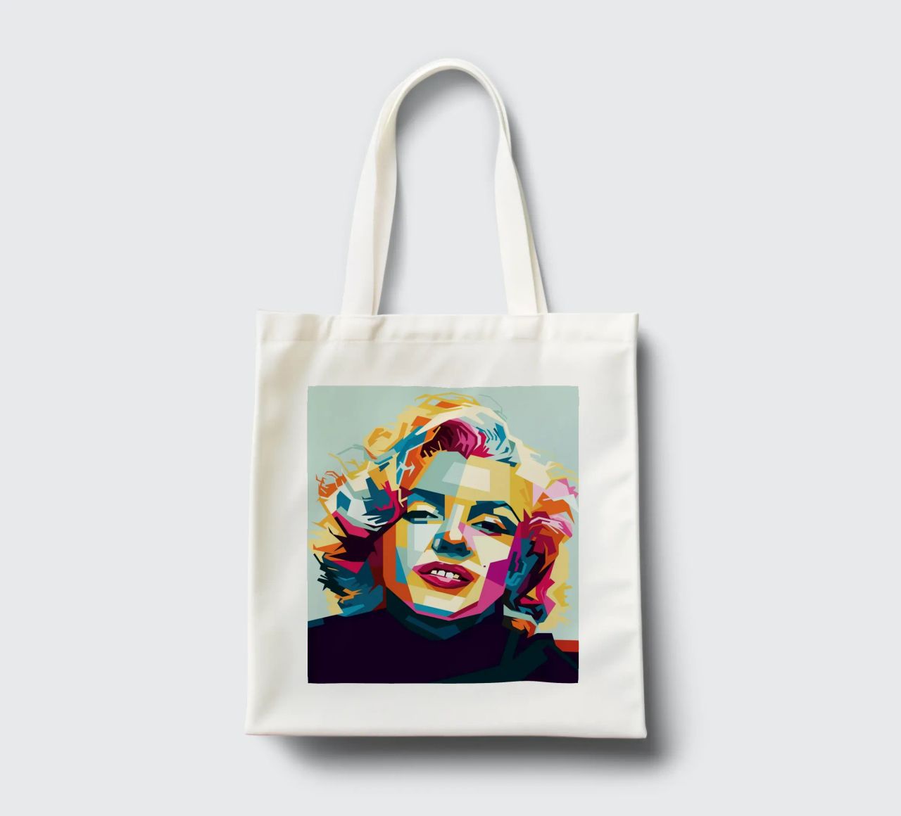 M Monroe Style WPAP borsa in juta da SW Artwork