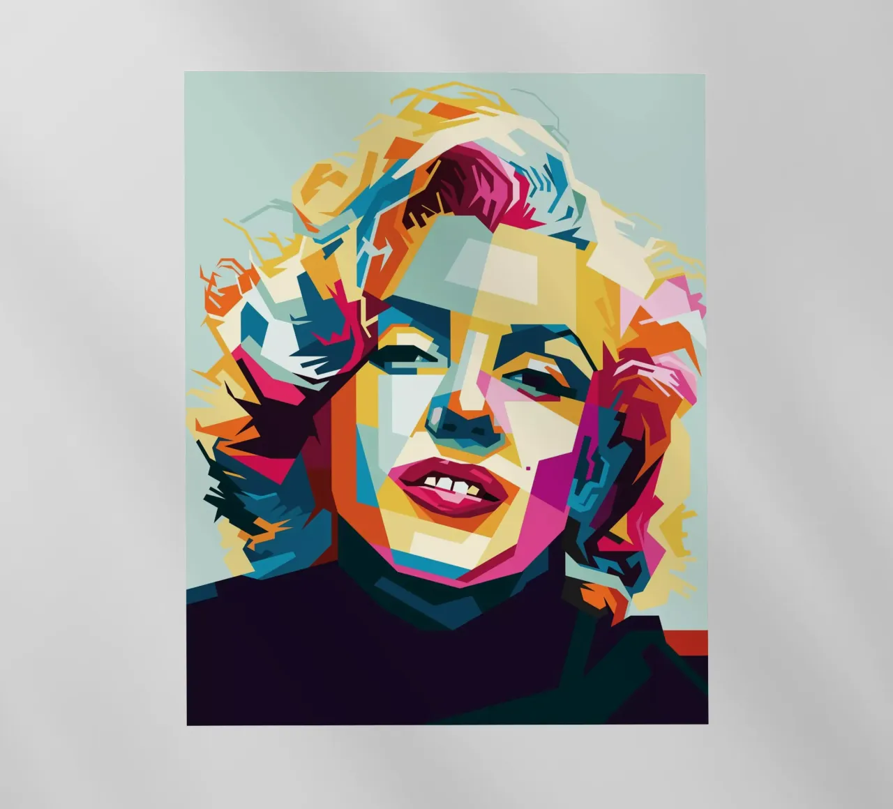 M Monroe Style WPAP lámina retroiluminada de SW Artwork