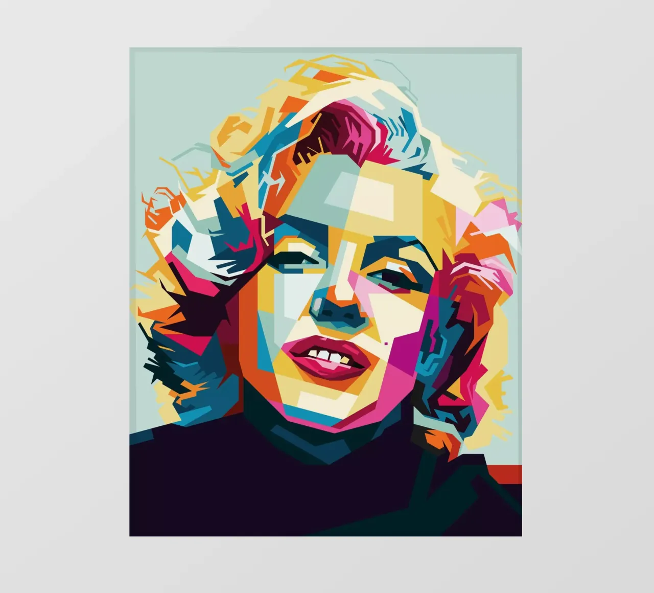 M Monroe Style WPAP lonas publicitarias de SW Artwork