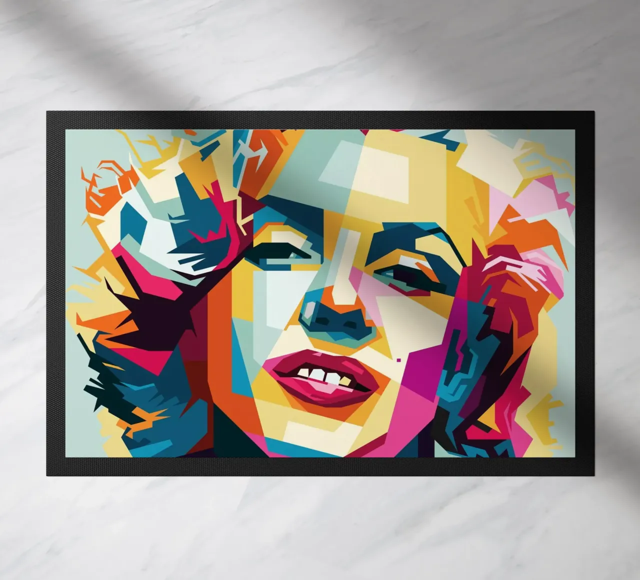 M Monroe Style WPAP doormat by SW Artwork