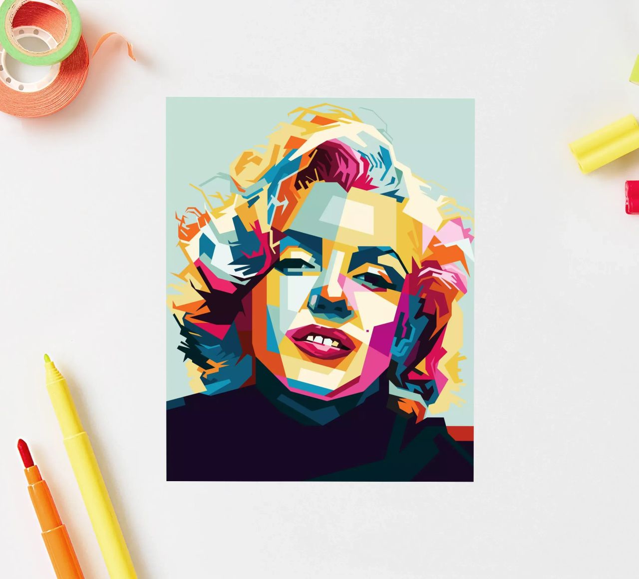 M Monroe Style WPAP adesivo da SW Artwork