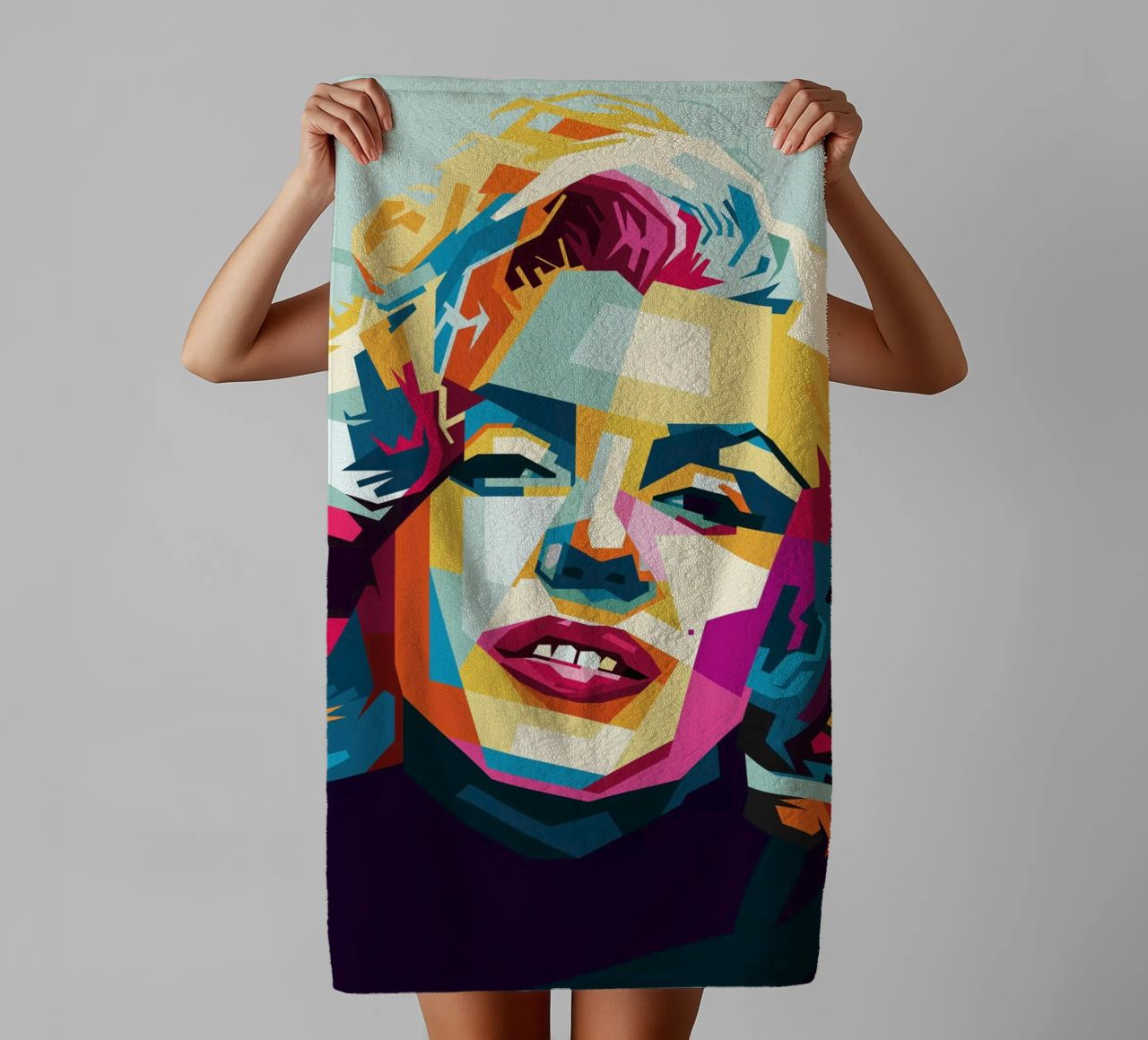 M Monroe Style WPAP asciugamano da bagno da SW Artwork