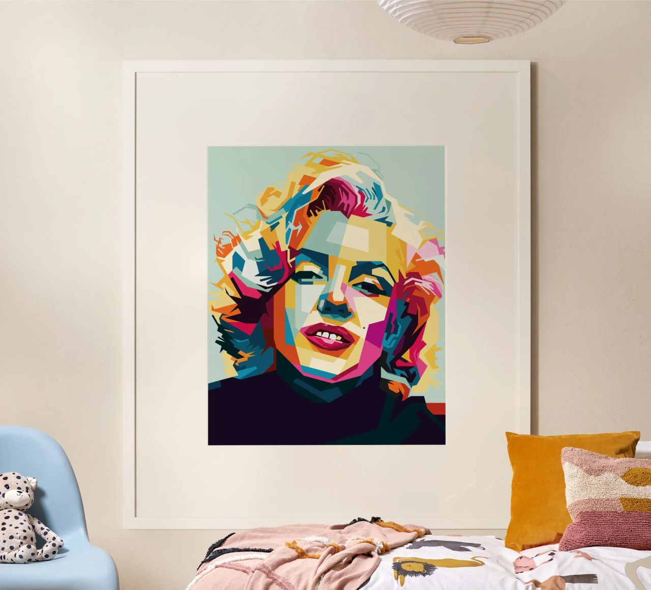M Monroe Style WPAP poster da SW Artwork