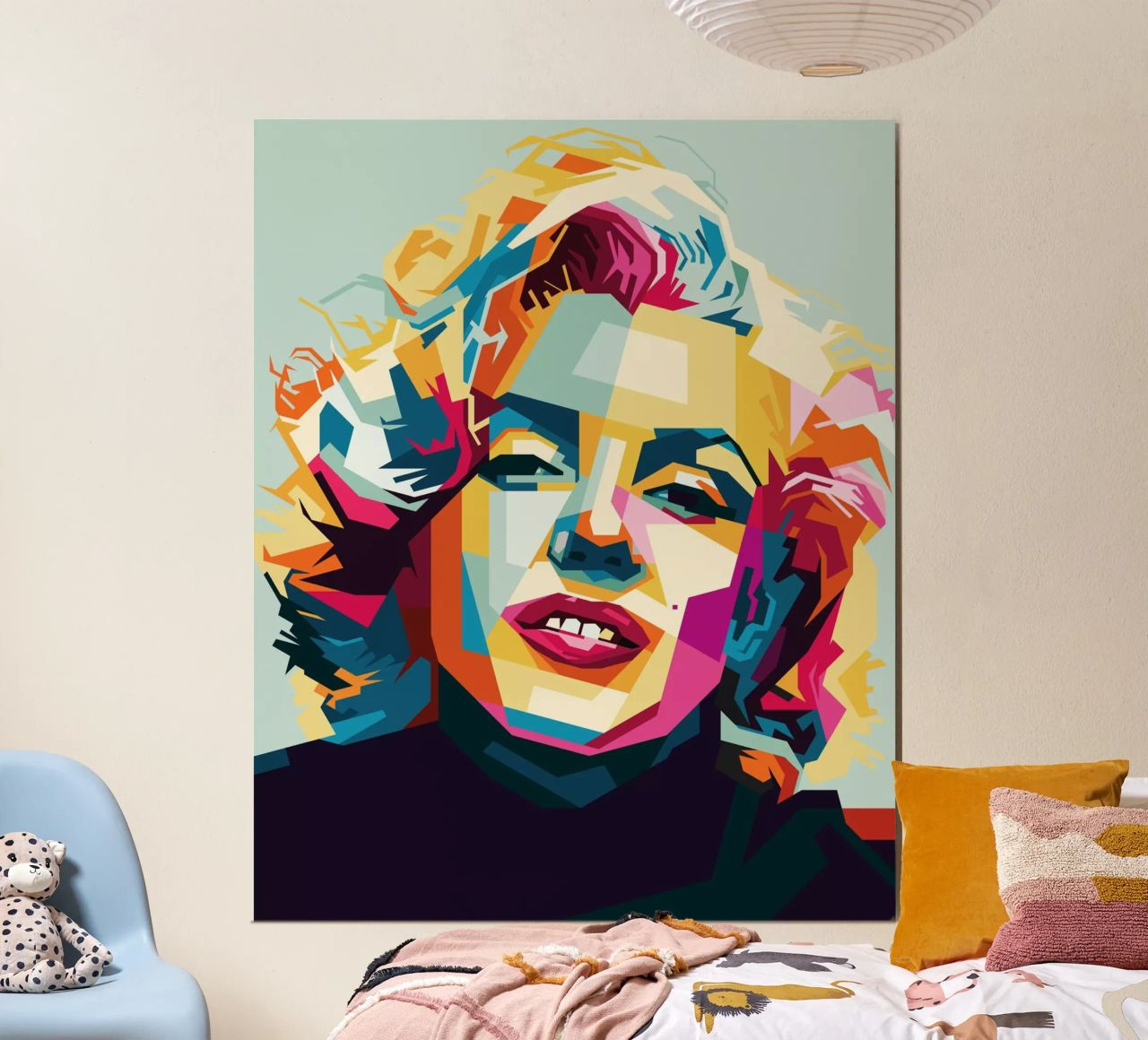M Monroe Style WPAP poster da SW Artwork