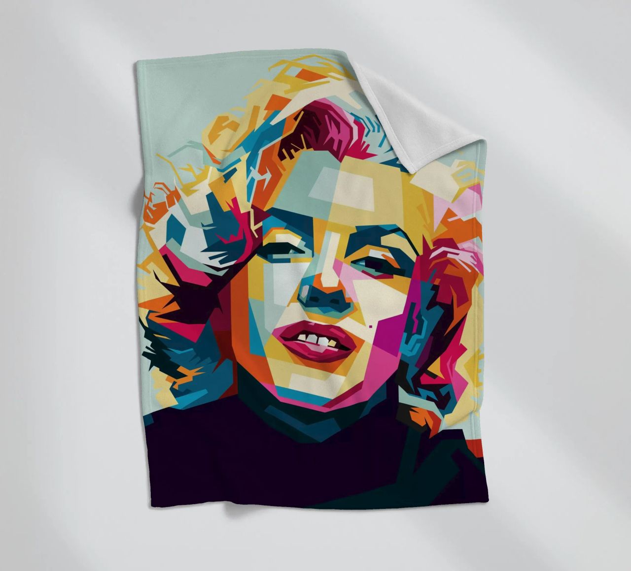 M Monroe Style WPAP coperta in pile da SW Artwork