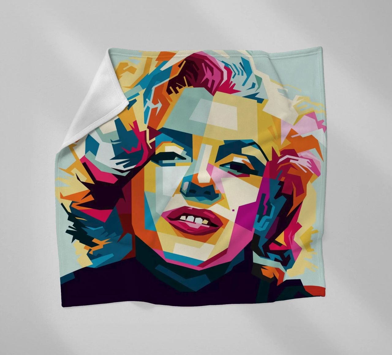 M Monroe Style WPAP coperta in pile da SW Artwork
