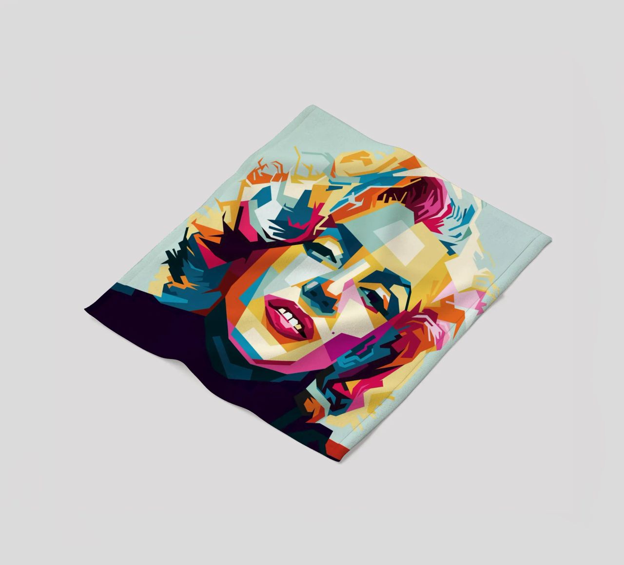 M Monroe Style WPAP coperta in pile da SW Artwork