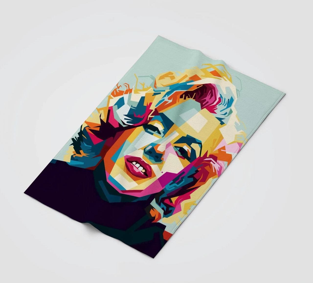 M Monroe Style WPAP coperta in pile da SW Artwork