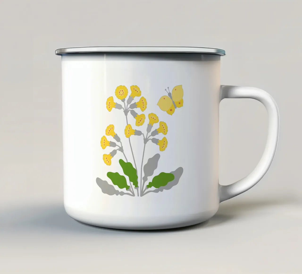 Cowslip tazza in smalto da Lidia Blomgren