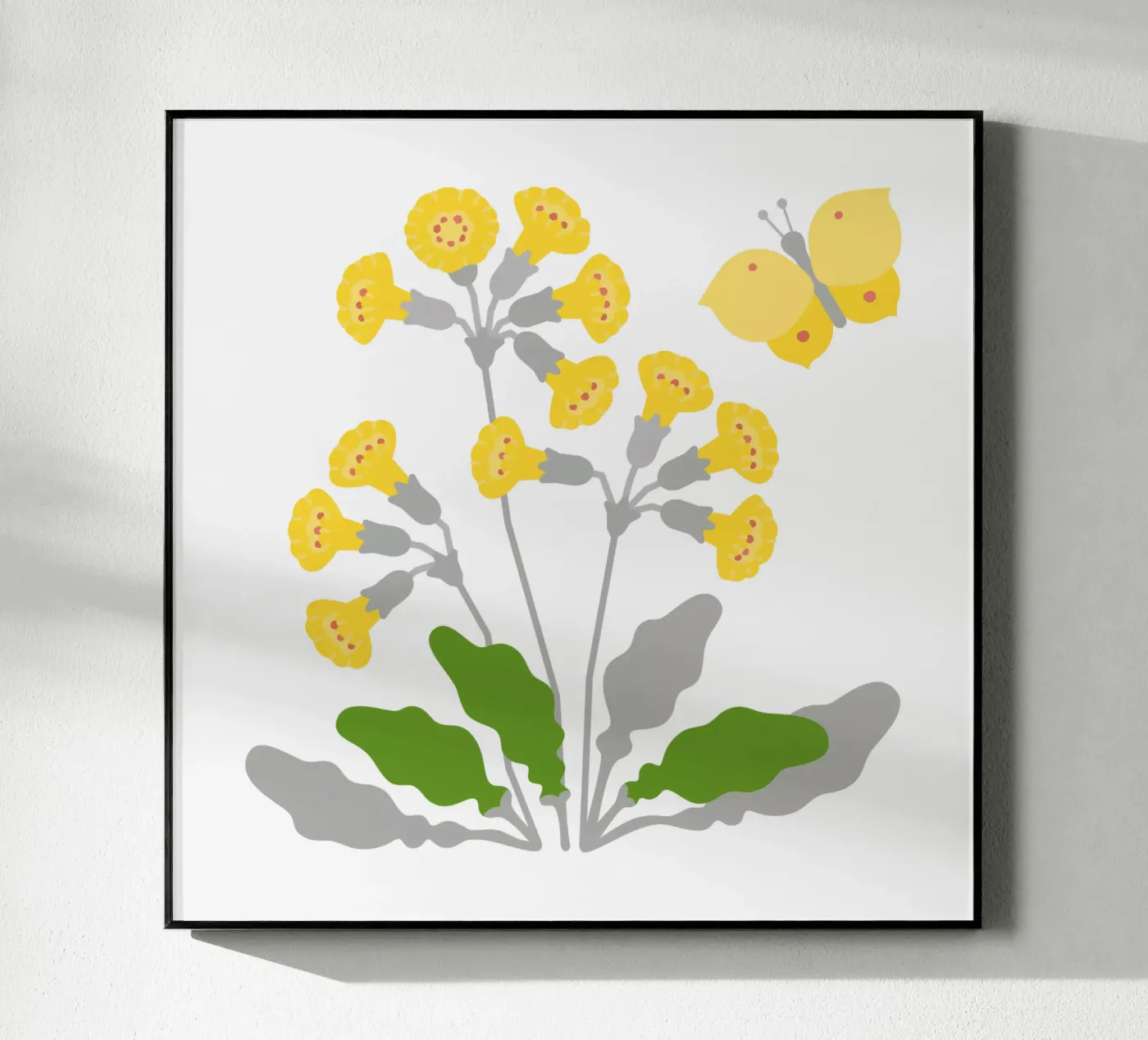 Cowslip acryl van Lidia Blomgren
