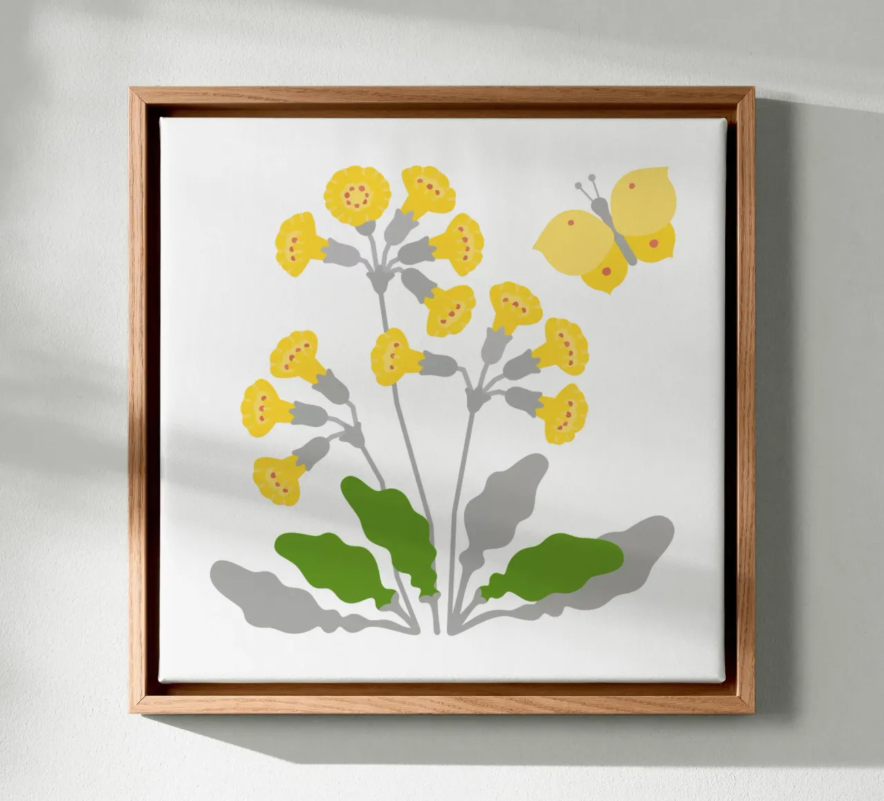 Cowslip canvas met Baklijst van Lidia Blomgren