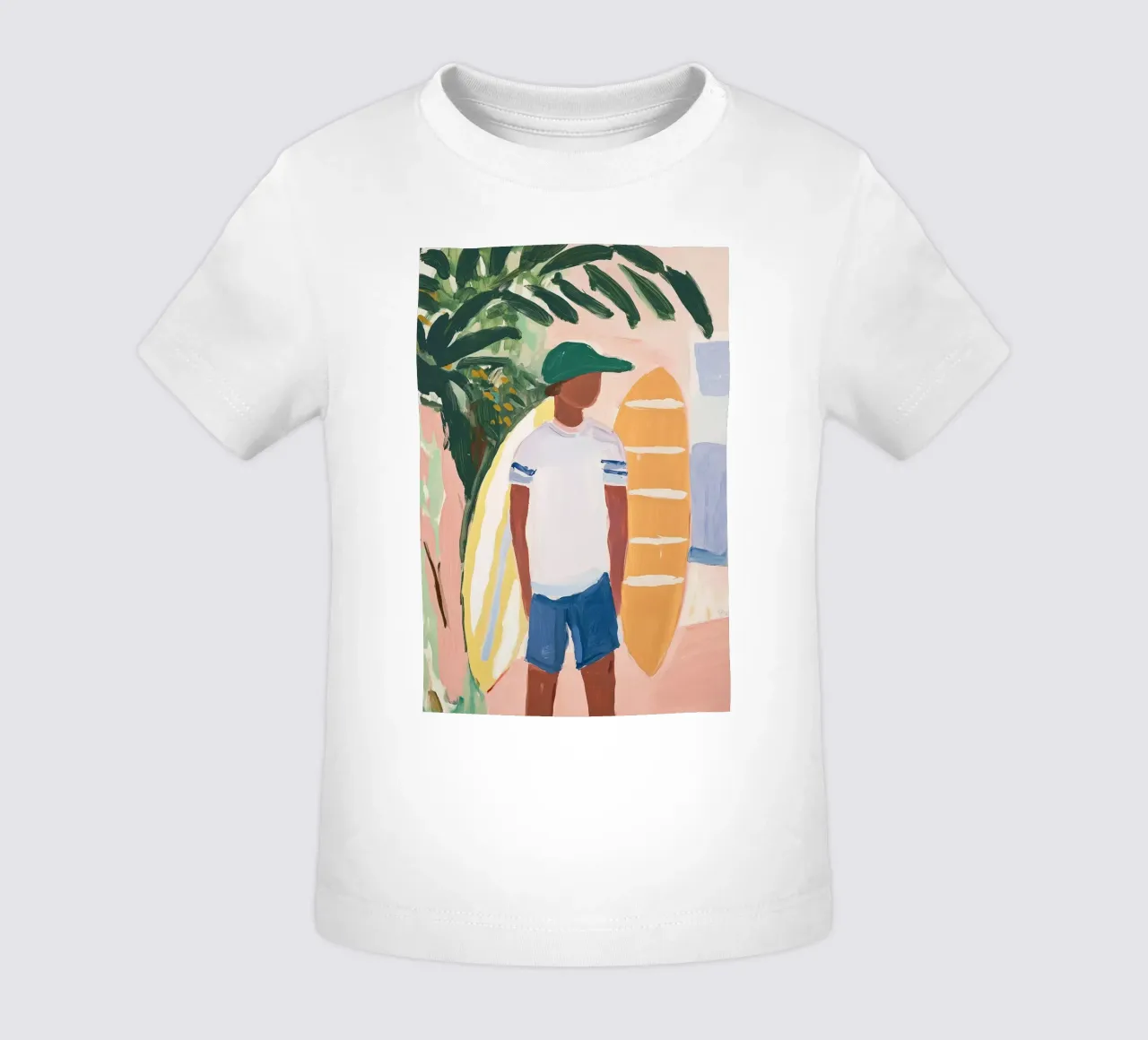 The Surfer's Pause II maglietta neonato da BALIKA HOMES ART